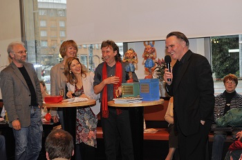 Zoppe Voskuhl (re.) beim Bremer Hörkino